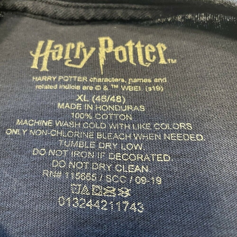 Harry Potter Blue Graphic T Shirt Hogwarts School Of Witchcraft Wizardy Xl View 3